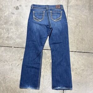 BKE Denim Taylor Jeans Boot Stretch Women's Size 30 Distressed Faded Cowboy